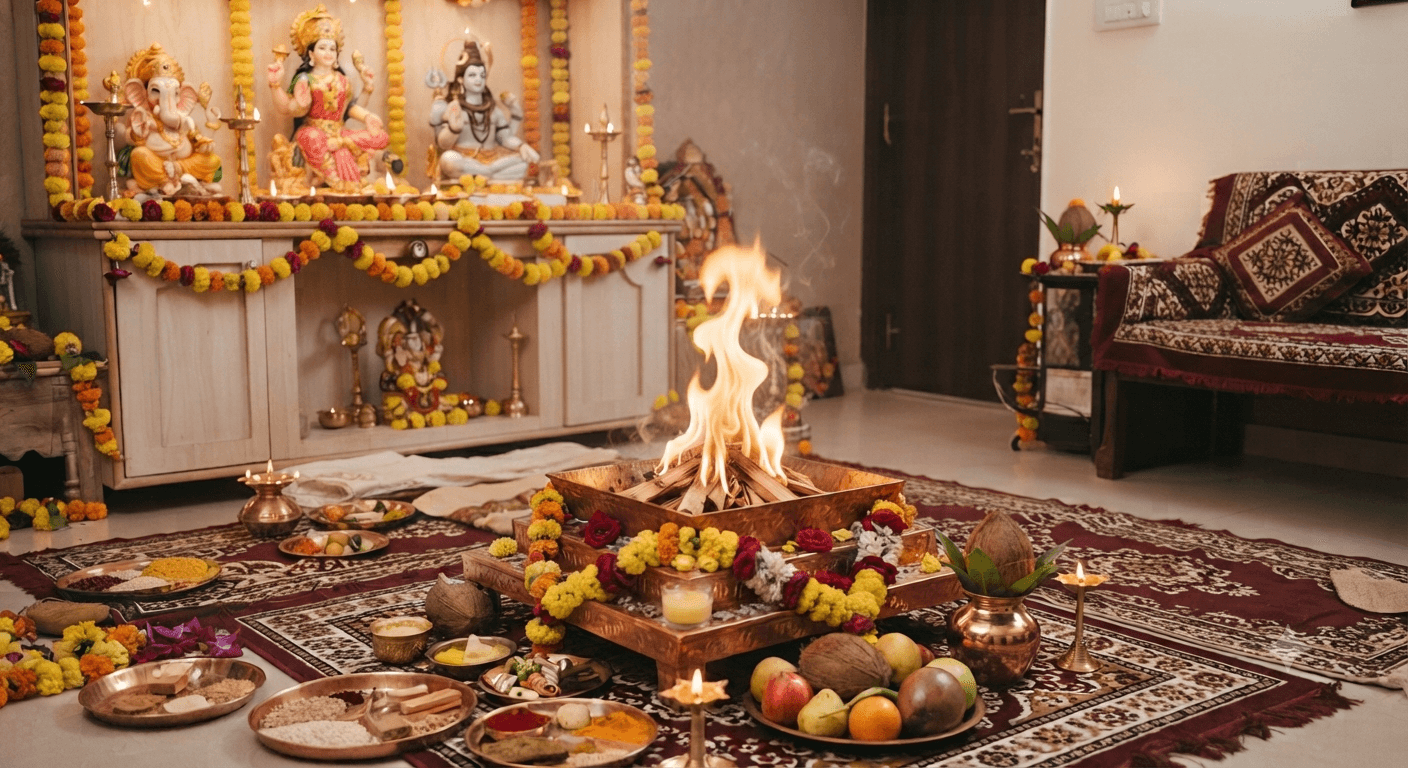Havan at Home 2026: Havan Vidhi, Samagri, Preparation & Pandit Booking Guide